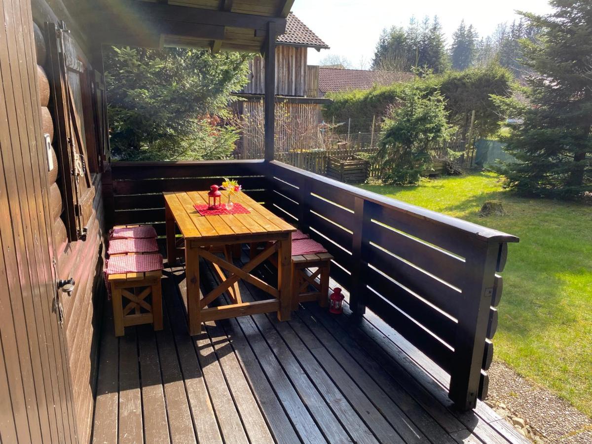 Ferienhaus-Blockhuette Im Fichtelgebirge - Nagler See 2 Km Nagel 外观 照片